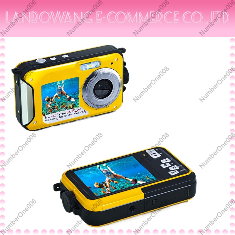 Action Camera 4K - Cámara de Acción Sumergible de Doble