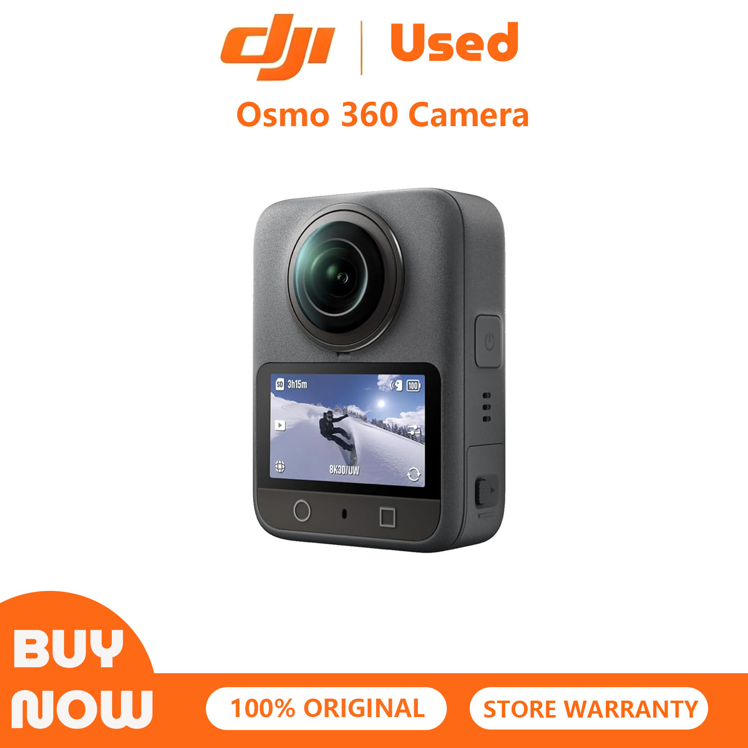 Action Camera 4K - Cámara DJI Osmo 360 Usada Reacondicionada,