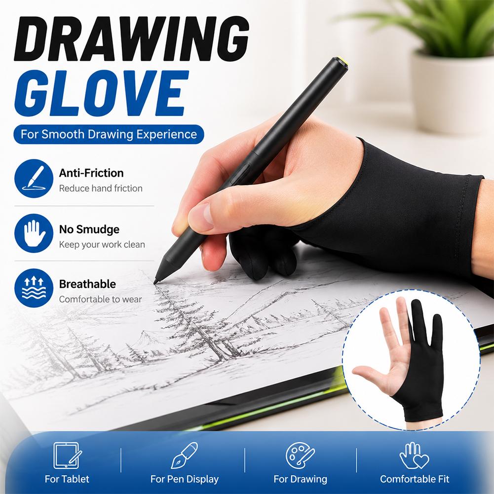 Digital Drawing Tablet - Guante de Dibujo Antitáctil, Guante Transpirable