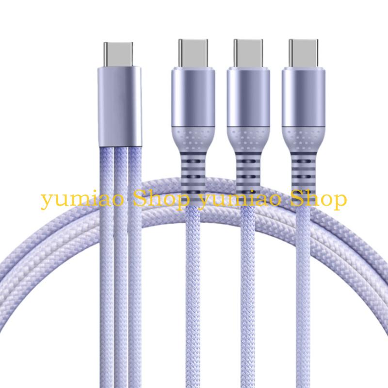 Cable tipo C 3 puertos trenzad - Electronics And Gadgets With C reseña y precio